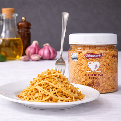 Pack com 01 Unidade de Alho Roxo Nobre Triturado 500 g + 01 Unidade de Frito 250 g